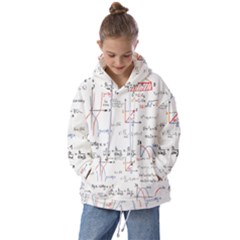 Math Formula Pattern Kids  Oversized Hoodie by Sapixe