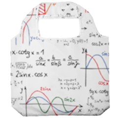 Math Formula Pattern Foldable Grocery Recycle Bag