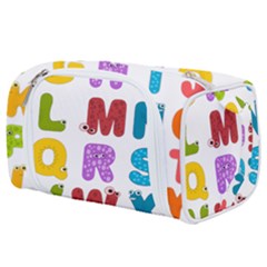 Vectors Alphabet Eyes Letters Funny Toiletries Pouch