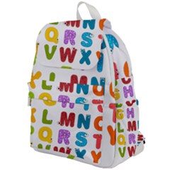 Vectors Alphabet Eyes Letters Funny Top Flap Backpack by Sapixe