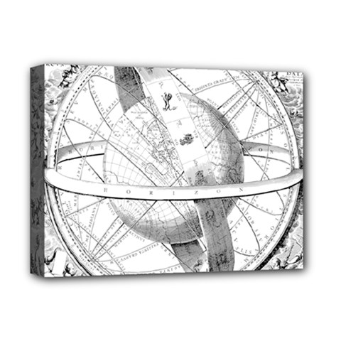Constellations Celestial Moon Earth Deluxe Canvas 16  X 12  (stretched) 