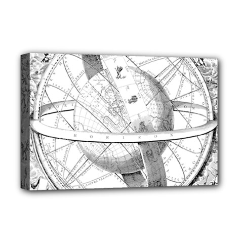 Constellations Celestial Moon Earth Deluxe Canvas 18  X 12  (stretched)