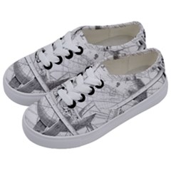 Constellations Celestial Moon Earth Kids  Classic Low Top Sneakers by Sapixe