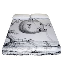 Vectors Fantasy Fairy Tale Sketch Fitted Sheet (queen Size) by Sapixe
