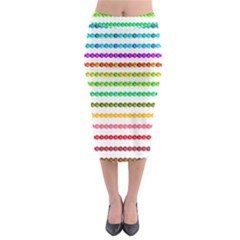 Ribbons Sequins Embellishment Midi Pencil Skirt by Sapixe