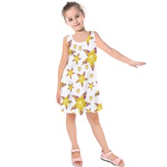 Isolated Transparent Starfish Kids  Sleeveless Dress by Sapixe