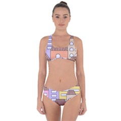 Houses City Architecture Building Criss Cross Bikini Set