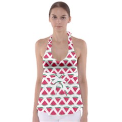 Illustration Watermelon Fruit Food Melon Babydoll Tankini Top