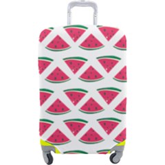 Illustration Watermelon Fruit Food Melon Luggage Cover (large) by Sapixe
