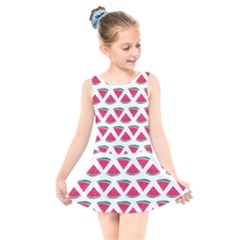 Illustration Watermelon Fruit Food Melon Kids  Skater Dress Swimsuit by Sapixe