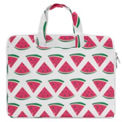 Illustration Watermelon Fruit Food Melon Macbook Pro 13  Double Pocket Laptop Bag