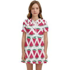 Illustration Watermelon Fruit Food Melon Kids  Sweet Collar Dress