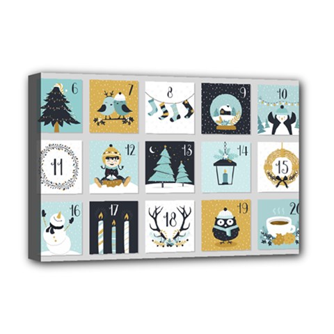 Advent Calendar Deluxe Canvas 18  X 12  (stretched)
