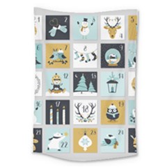 Advent Calendar Large Tapestry by Sapixe