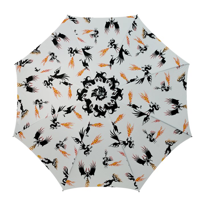 Phoenix Dragon Fire Bird Golf Umbrellas