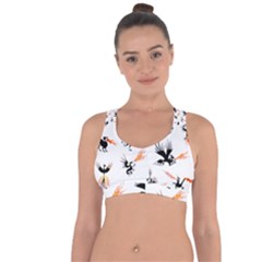 Phoenix Dragon Fire Bird Cross String Back Sports Bra