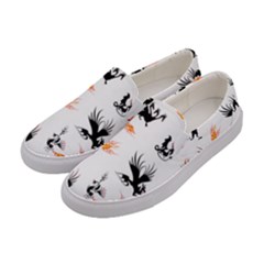 Phoenix Dragon Fire Bird Women s Canvas Slip Ons