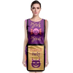 Halloween Cute Cartoon Classic Sleeveless Midi Dress