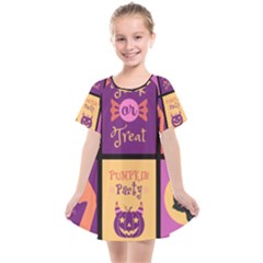 Halloween Cute Cartoon Kids  Smock Dress