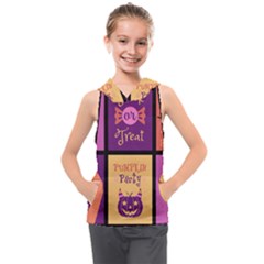 Halloween Cute Cartoon Kids  Sleeveless Hoodie