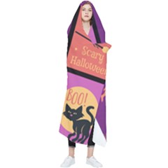 Halloween Cute Cartoon Wearable Blanket by Sapixe