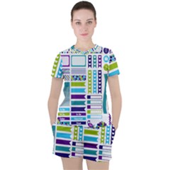 Peacock Pattern Women s Tee And Shorts Set