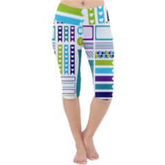 Peacock Pattern Lightweight Velour Cropped Yoga Leggings by Sapixe