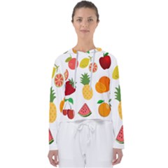 Fruits Cartoon Women s Slouchy Sweat