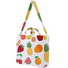 Fruits Cartoon Square Shoulder Tote Bag