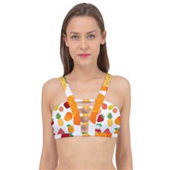 Fruits Cartoon Cage Up Bikini Top