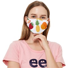 Fruits Cartoon Fitted Cloth Face Mask (adult) by Sapixe