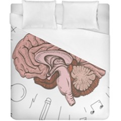 Cerebrum Human Structure Cartoon Human Brain Duvet Cover (california King Size)