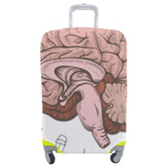 Cerebrum Human Structure Cartoon Human Brain Luggage Cover (medium)