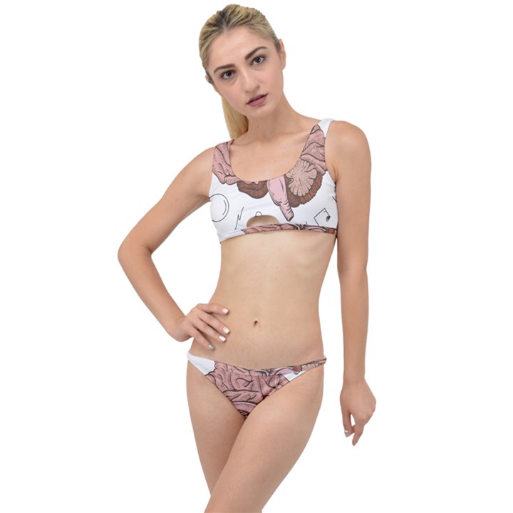 Cerebrum Human Structure Cartoon Human Brain The Little Details Bikini Set