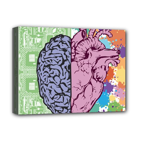 Brain Heart Balance Deluxe Canvas 16  X 12  (stretched) 