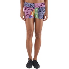 Brain Heart Balance Yoga Shorts