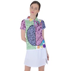 Brain Heart Balance Women s Polo Tee