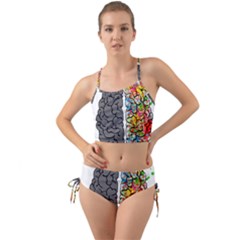 Brain Mind Psychology Idea Hearts Mini Tank Bikini Set