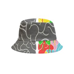 Clip Art Brain Halves Inside Out Bucket Hat (kids) by Sapixe