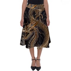 Dragon Pentagram Perfect Length Midi Skirt