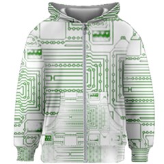 Circuit Board Kids  Zipper Hoodie Without Drawstring by Sapixe