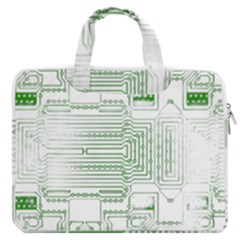 Circuit Board Macbook Pro 16  Double Pocket Laptop Bag  by Sapixe