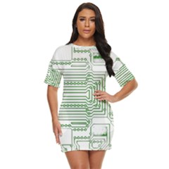 Circuit Board Just Threw It On Dress by Sapixe