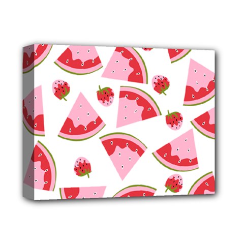 Pink Watermeloon Deluxe Canvas 14  X 11  (stretched)