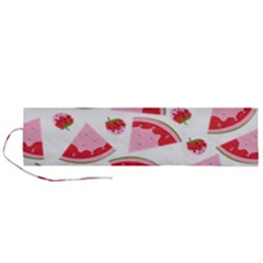 Pink Watermeloon Roll Up Canvas Pencil Holder (l) by Sapixe