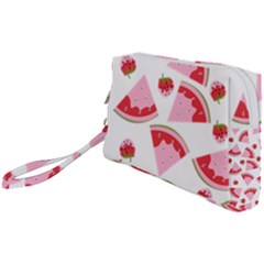 Pink Watermeloon Wristlet Pouch Bag (small)