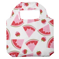 Pink Watermeloon Premium Foldable Grocery Recycle Bag by Sapixe