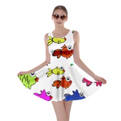 Fish Fishes Marine Life Swimming Water Skater Dress