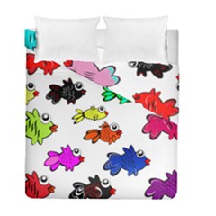 Fish Fishes Marine Life Swimming Water Duvet Cover Double Side (Full/ Double Size)