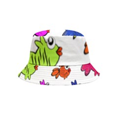 Fish Fishes Marine Life Swimming Water Bucket Hat (Kids)